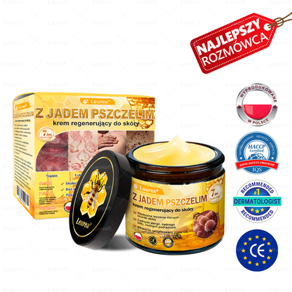 ✨Leurea® Krem Regenerujący z Jadem Pszczelim🔥 Naturalna regeneracja skóry, wygładzenie zmarszczek i promienna cera-50 ml🔥🔥