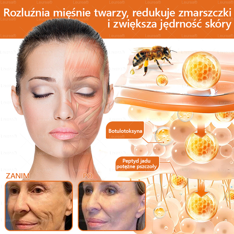 ✨Leurea® Krem Regenerujący z Jadem Pszczelim🔥 Naturalna regeneracja skóry, wygładzenie zmarszczek i promienna cera-50 ml🔥🔥