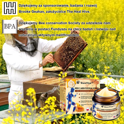 🔥𝑺𝒕𝒂𝒘𝑽𝒊𝒕𝒂𝒍™ Krem z Jadem Pszczelim Leczniczy do Regeneracji Stawów - Zalecane przez Polskie Towarzystwo Ortopedyczne i Traumatologiczne🐝🐝