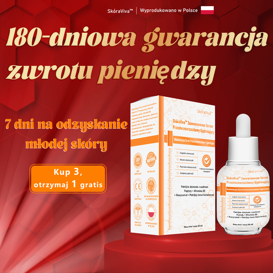 🏆【Oficjalny Sklep Markowy】SkóraViva™ Zaawansowane Serum Przeciwzmarszczkowy Ujędrniający （⭐Usuwanie zmarszczek i zwiotczenia⭐Przywracanie elastyczności skóry⭐）