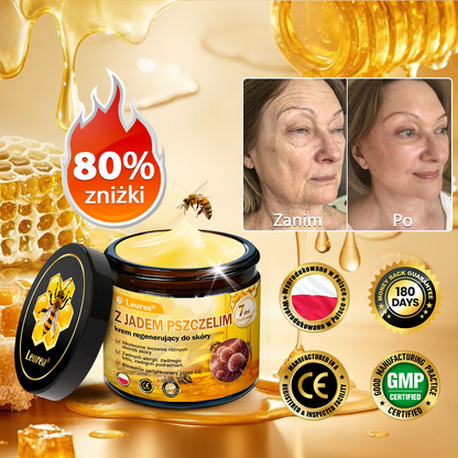 ✨Leurea® Krem Regenerujący z Jadem Pszczelim🔥 Naturalna regeneracja skóry, wygładzenie zmarszczek i promienna cera-50 ml🔥🔥