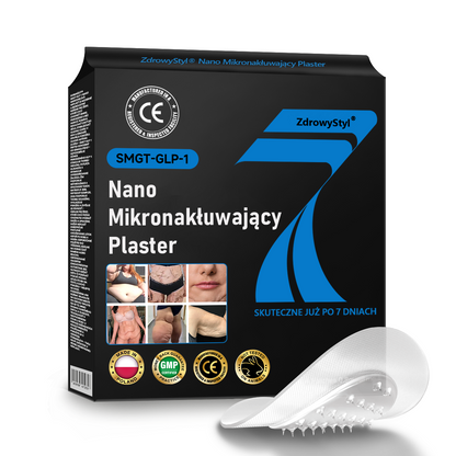 ZdrowyStyl®🌱 Nano Mikronakłuwający Plaster z SMGT-GLP-1 i Matrixyl 3000 – Odchudzanie, Ujędrnianie Skóry, Wsparcie Poziomu Cukru we Krwi, Bez Zastrzyków, Efekty w 7 Dni🔥🔥
