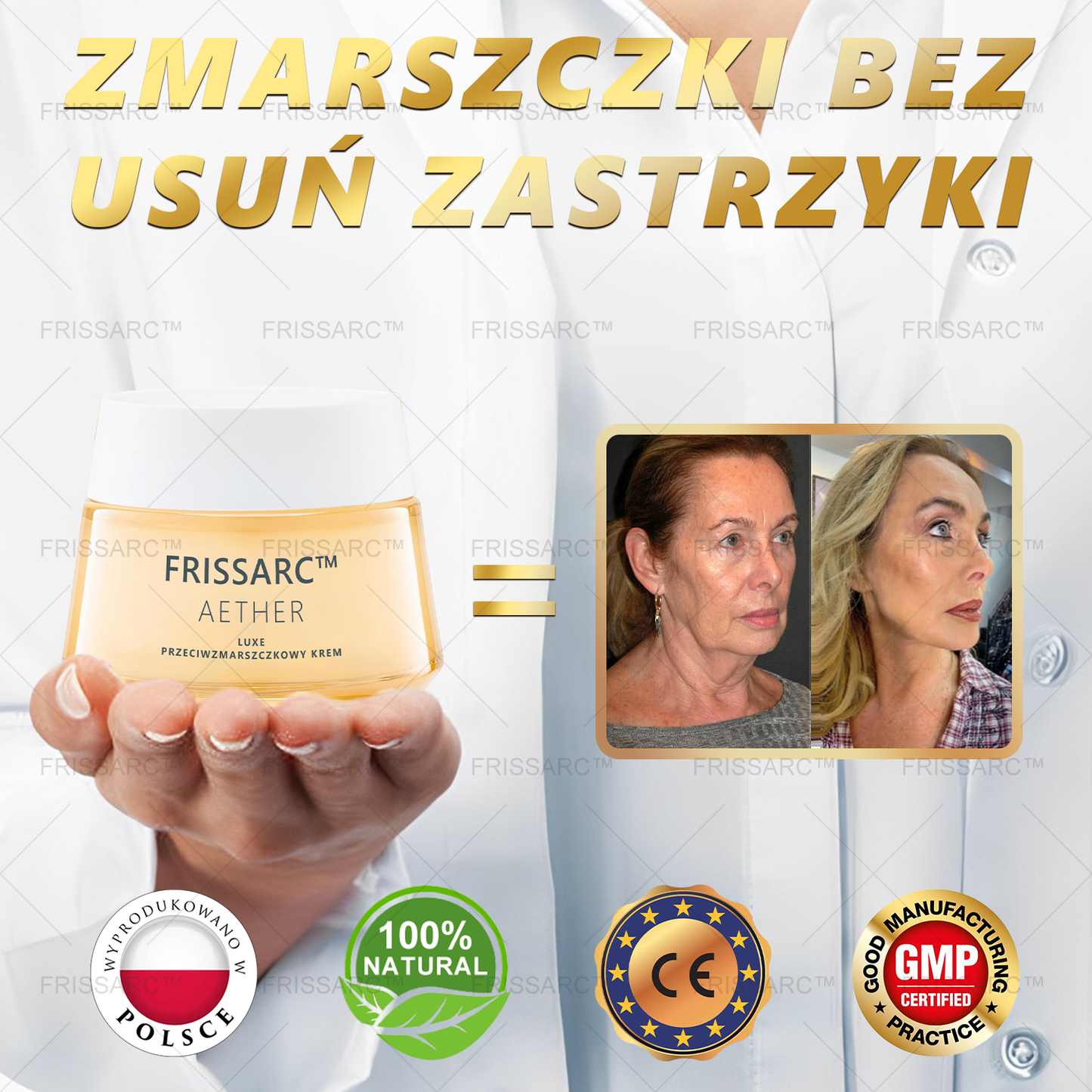 🏵️【Oficjalny Sklep Markowy】FRISSARC™ Aether Luxe Przeciwzmarszczkowy Krem