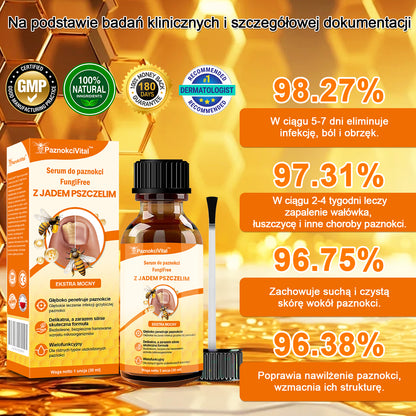 [✨Oficjalny sklep markowy✨]PaznokciVital™ Serum do paznokci FungiFree z jadem pszczelim