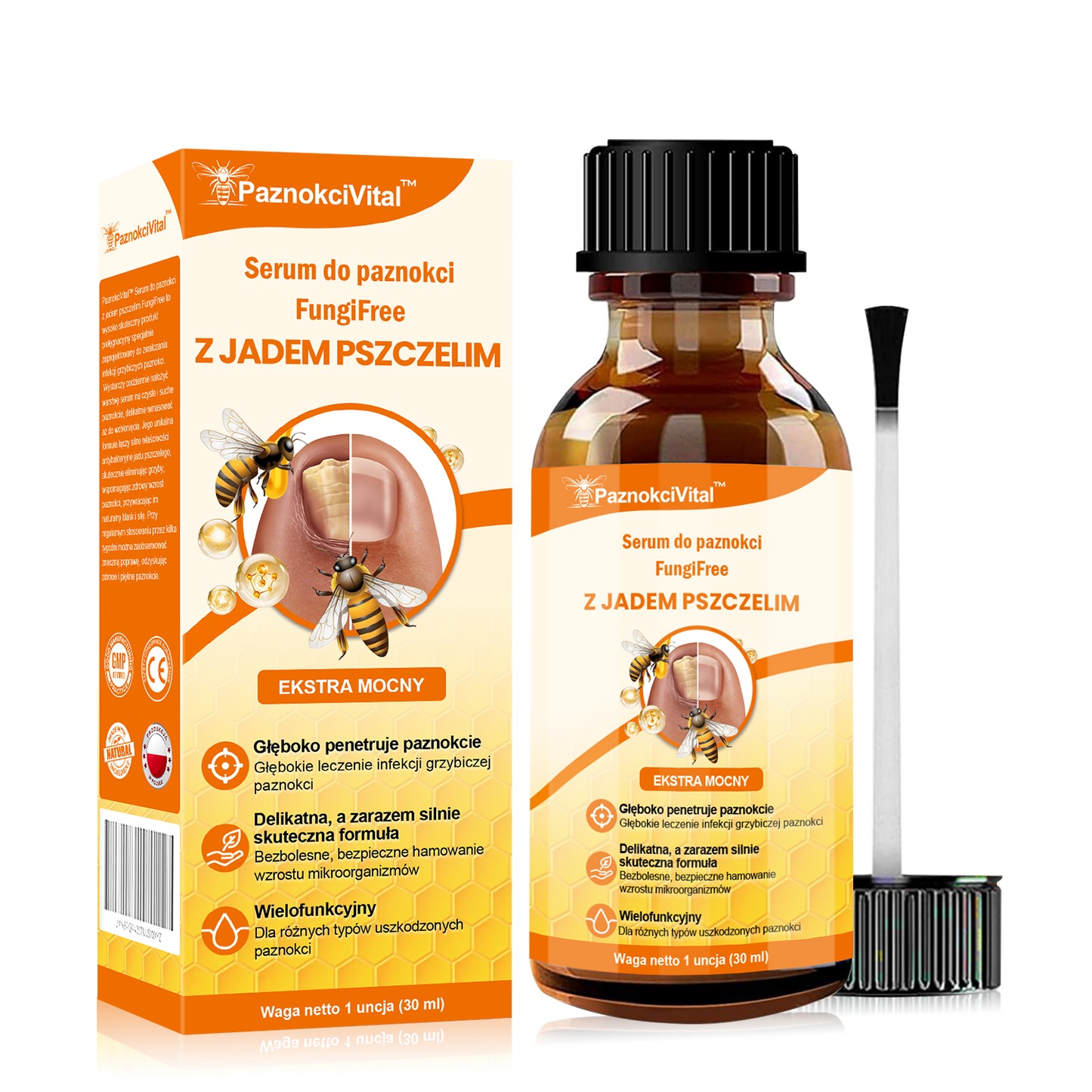 [✨Oficjalny sklep markowy✨]PaznokciVital™ Serum do paznokci FungiFree z jadem pszczelim