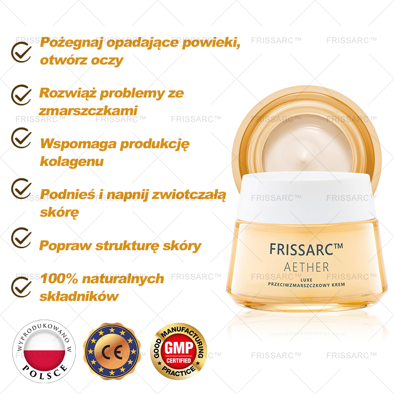 🏵️【Oficjalny Sklep Markowy】FRISSARC™ Aether Luxe Przeciwzmarszczkowy Krem