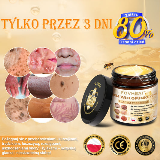 ✨FOVHEAl™ Krem wielofunkcyjny z jadem pszczelim - Polecane przez dermatologów – Odpowiednie dla każdego wieku-50 ml
